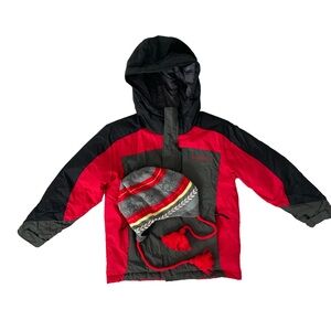 Kids Columbia Winter Coat / Ski Jacket with Matching Hat